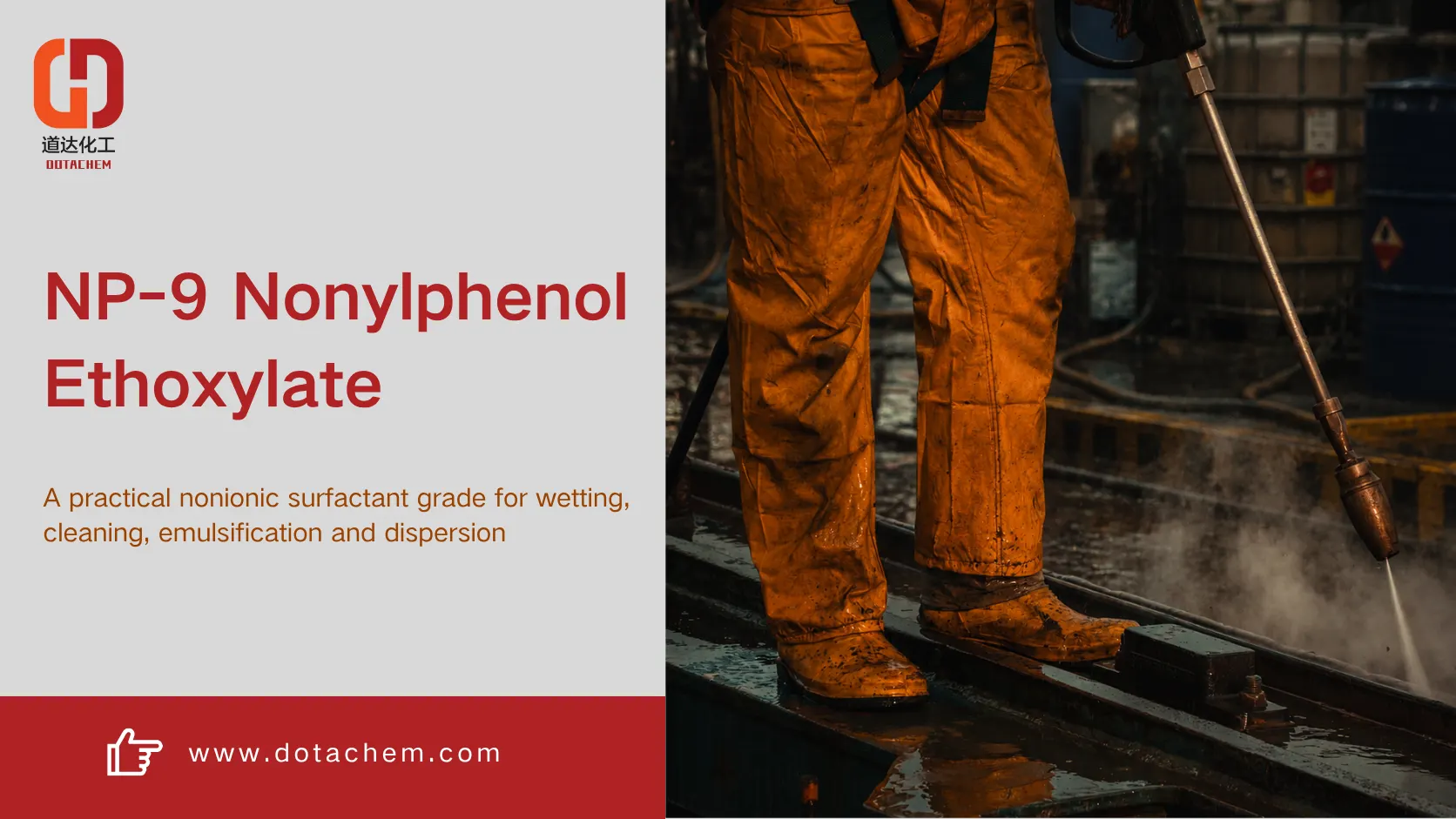 NP-9 किन सामान्य रूपमा प्रयोग हुने Nonylphenol Ethoxylate ग्रेड हो?